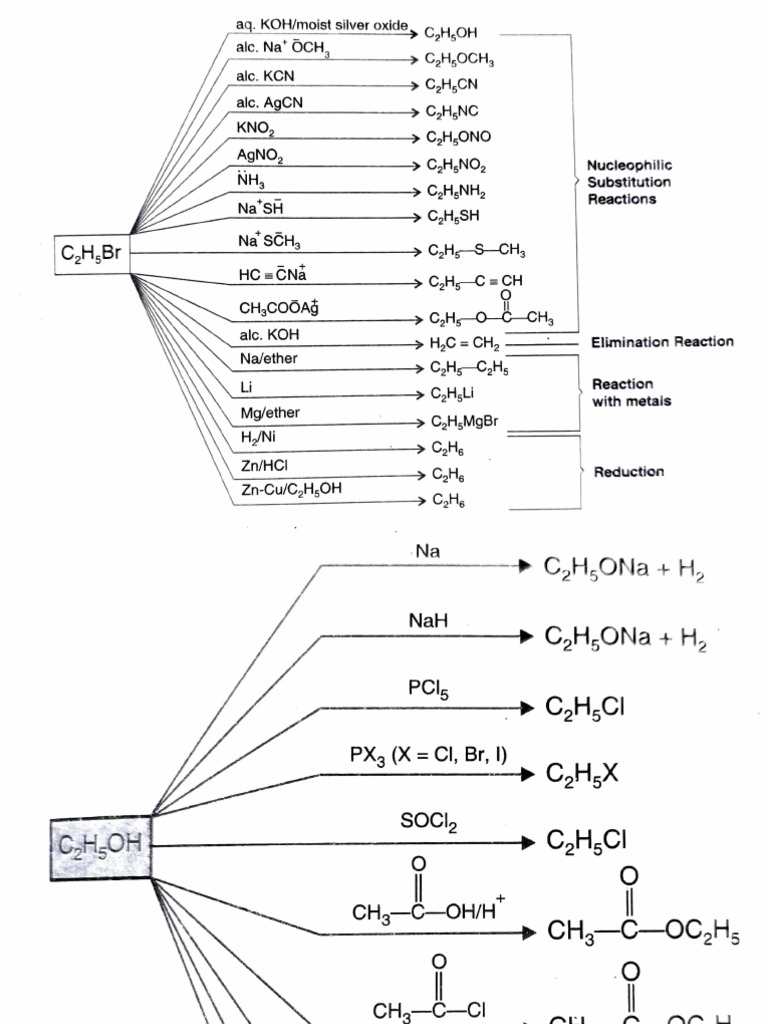 Nucleophilic Substitution & Reactions Guide | PDF | Amine | Aldehyde