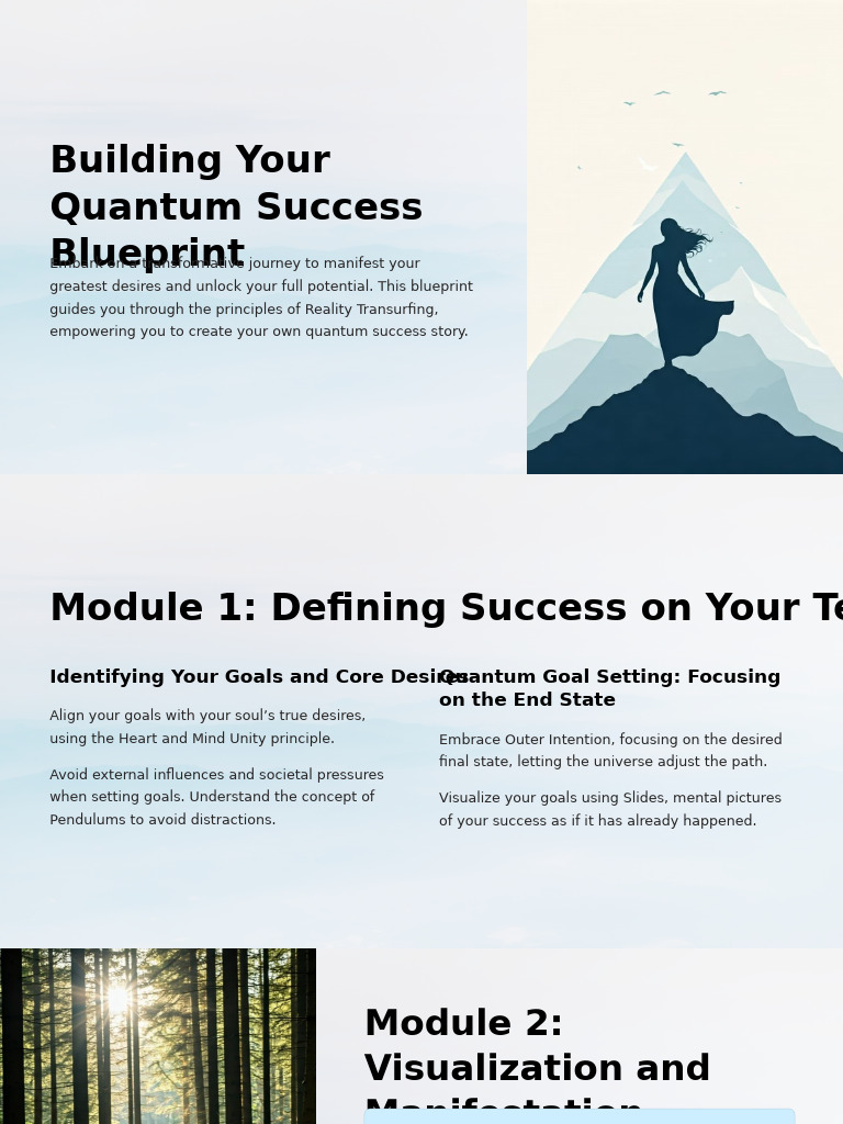Building Your Quantum Success Blueprint | PDF