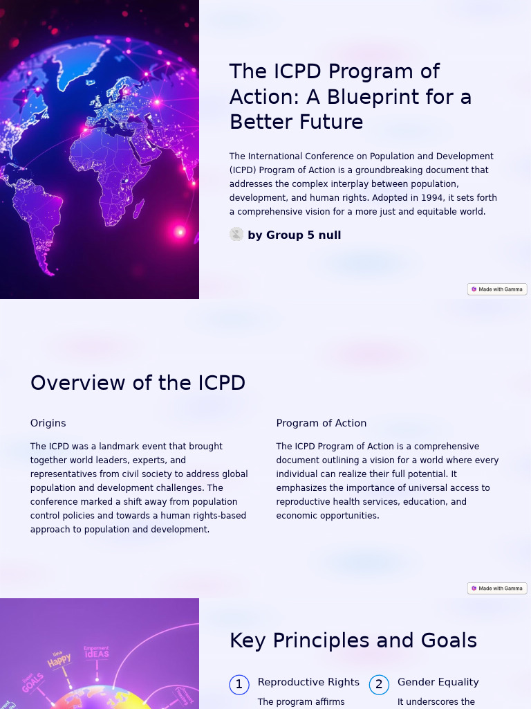 The Icpd Program Of Action A Blueprint For A Better Future Pdf