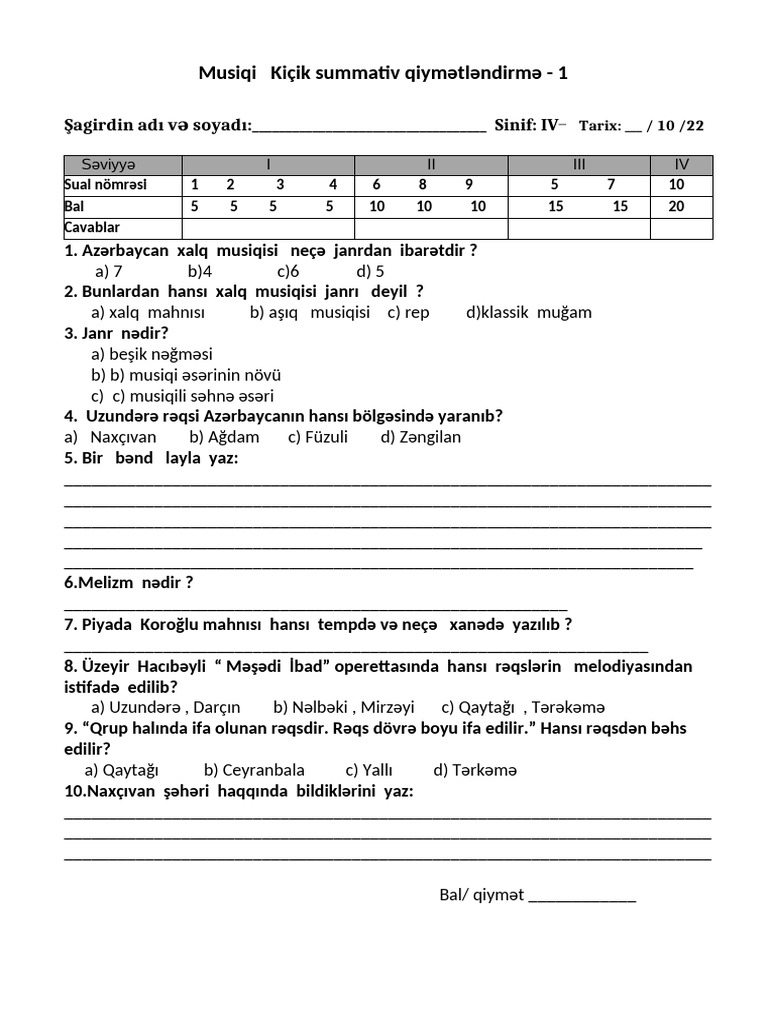 Musiqi KSQ 1 | PDF