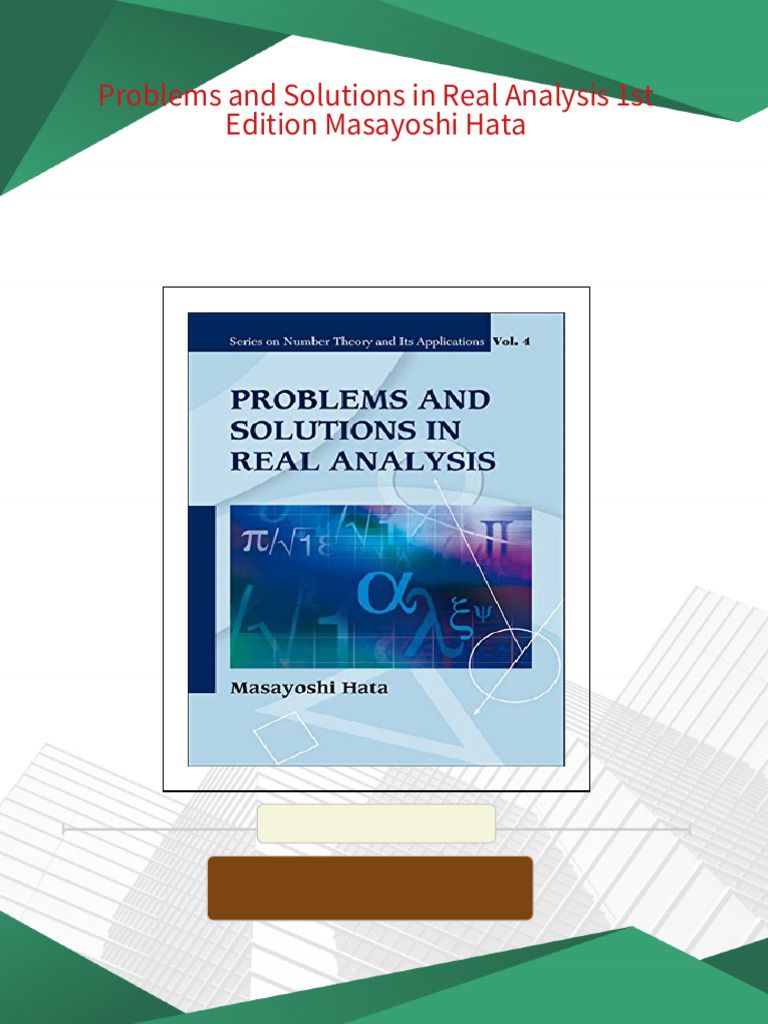 problems-and-solutions-in-real-analysis-1st-edition-masayoshi-hata