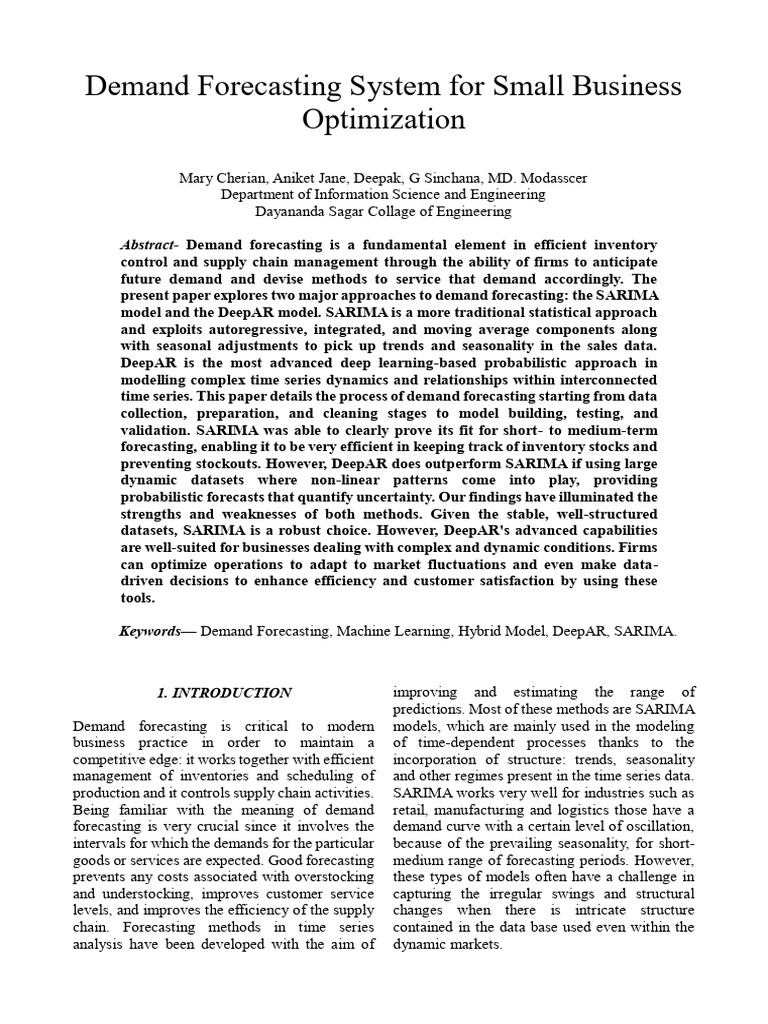Research Paper New One25-12-24 | PDF | Autoregressive Integrated Moving ...