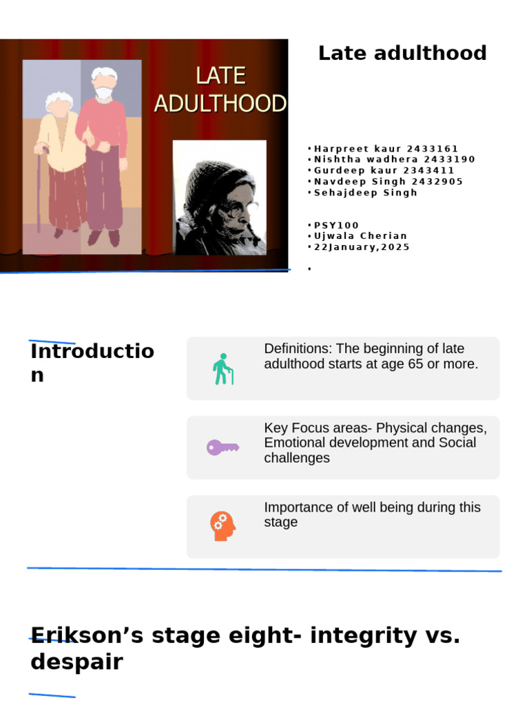 Well-Being in Late Adulthood: Key Insights | PDF | Ageing | Old Age