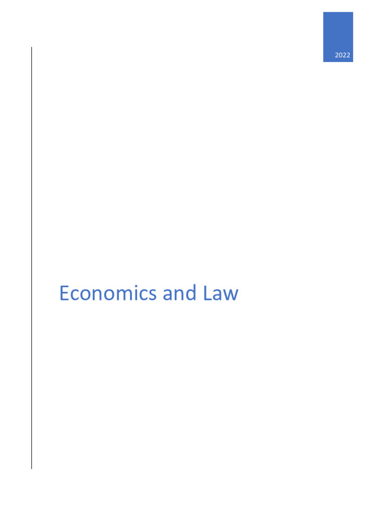 Law and Economics: Key Concepts Explained | PDF | Law And Economics ...