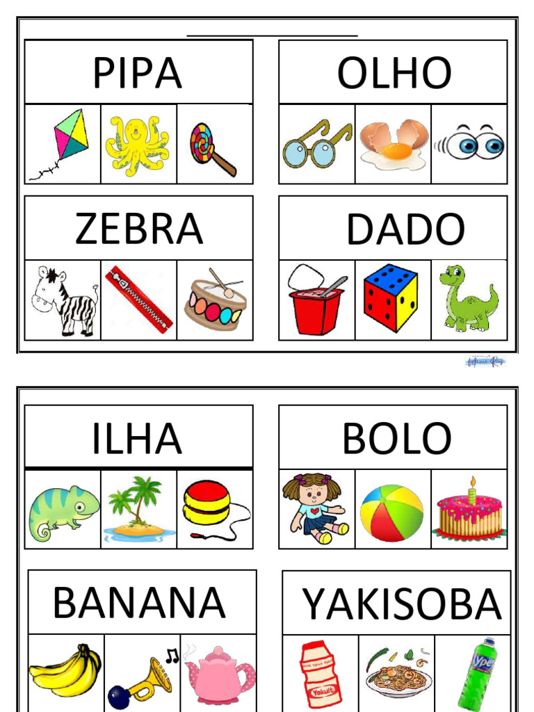 Palavras para Adivinhação Divertida | PDF