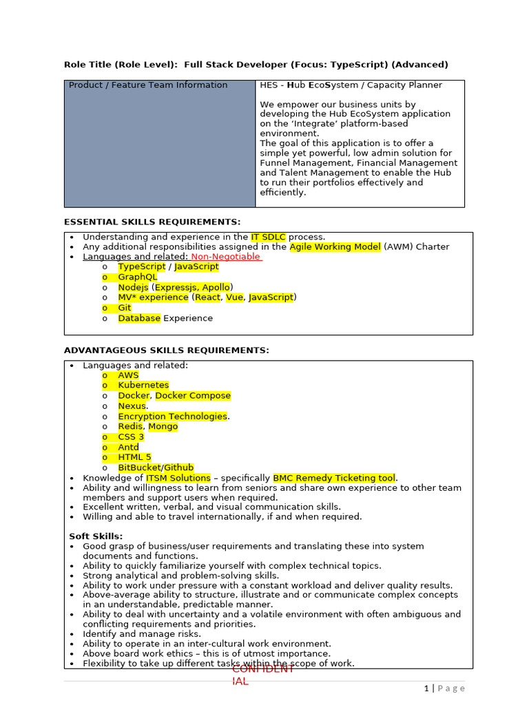 Full Stack Developer: TypeScript Focus | PDF | Software Development ...