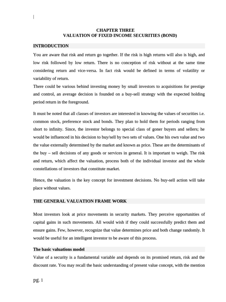 Chapter 3 Bond Valuation | PDF | Bonds (Finance) | Present Value
