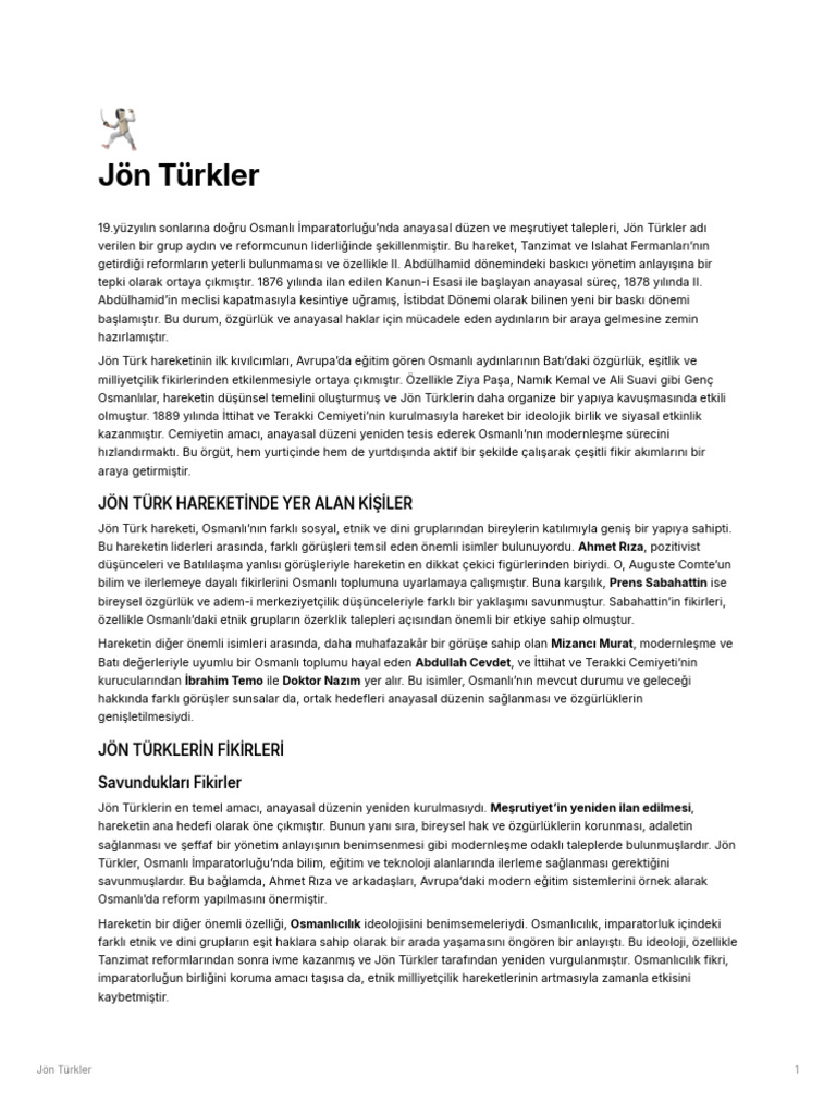 Jön Türkler | PDF