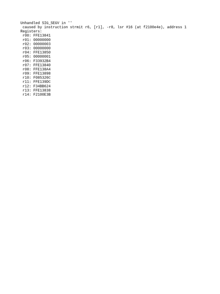 Crash Dump | PDF