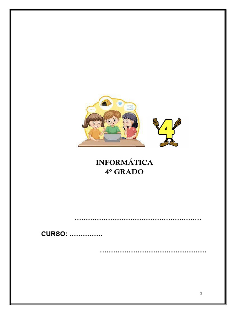 Cuadernillo de Informática 4° Grado | PDF | Archivo de computadora ...