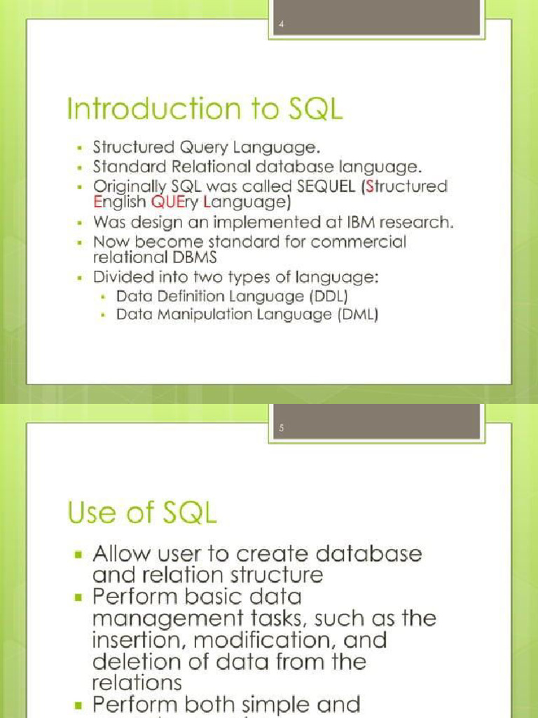 SQL | PDF