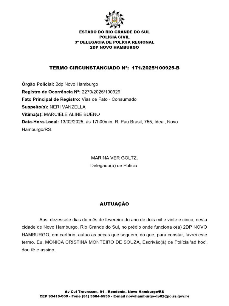 Termo Circunstanciado Nº: 171/2025/100925-B | PDF