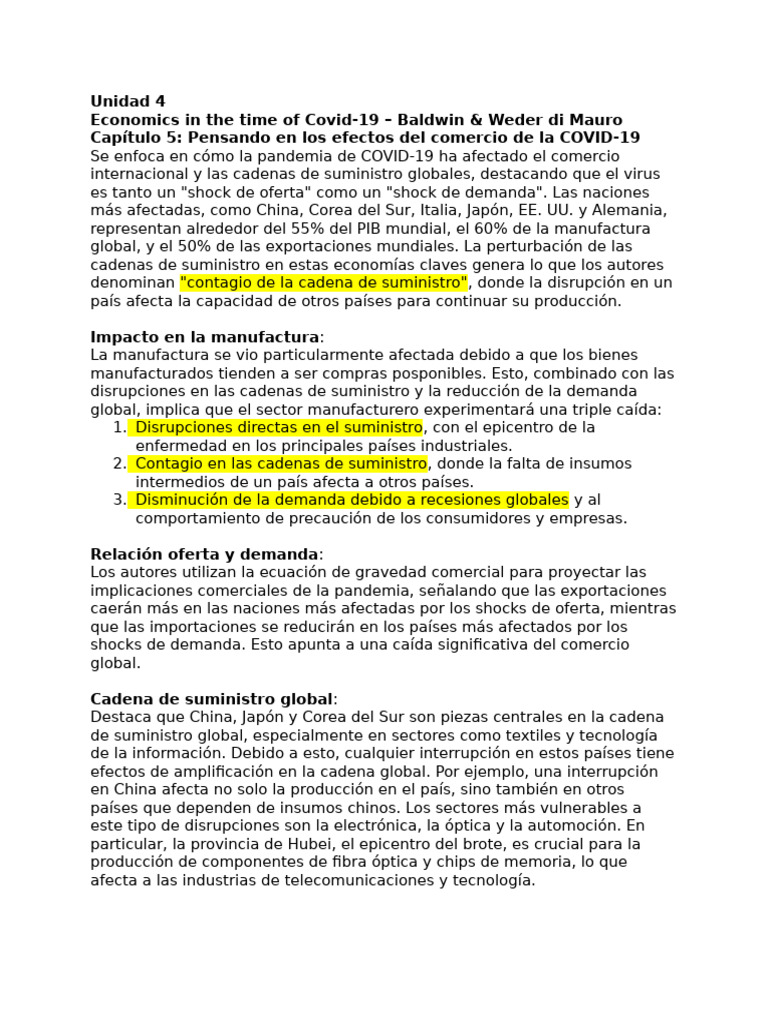 Impacto del COVID-19 en comercio y finanzas | PDF | Inflación | Chile