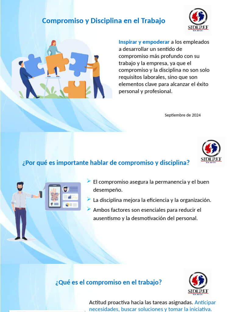 Compromiso y Disciplina en El Trabajo | PDF | Business | Economias