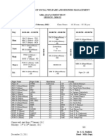 Class Schedule 4thSem