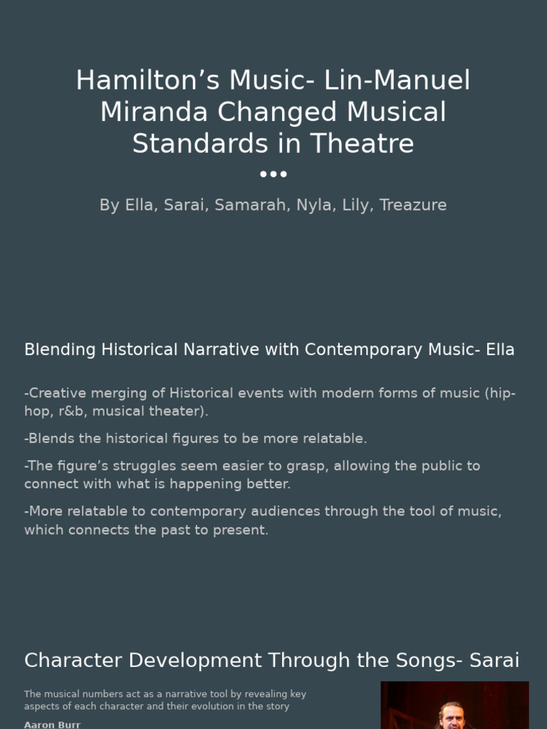 Hamilton: Revolutionizing Musical Theatre | PDF | Hamilton (Musical)