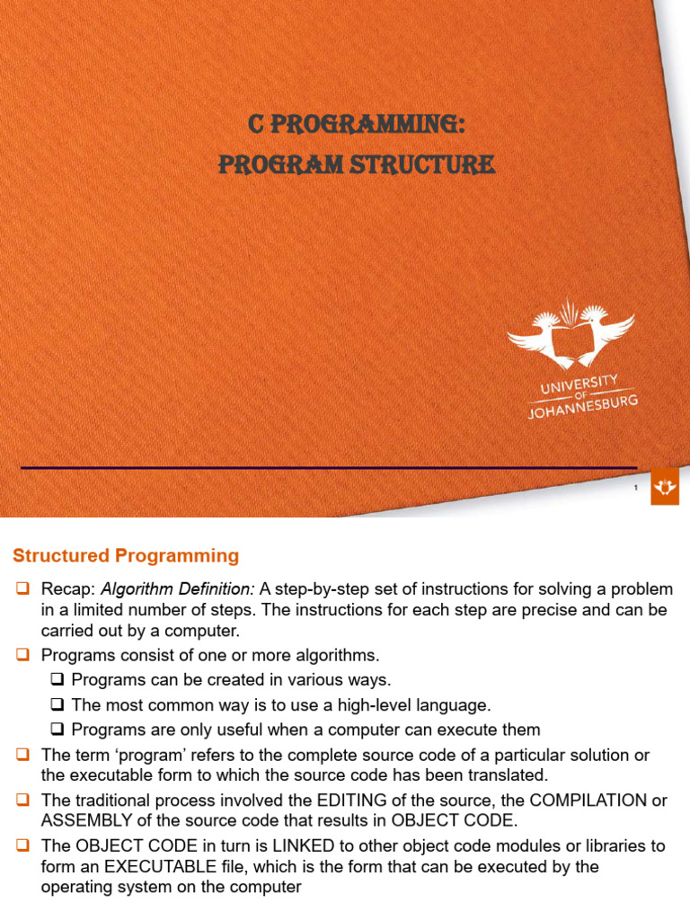 Lecture3 Structure of C Program | PDF | Programming | Computer Program