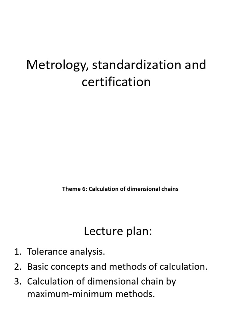 Dimensional Chain Tolerance Analysis | PDF | Engineering Tolerance ...