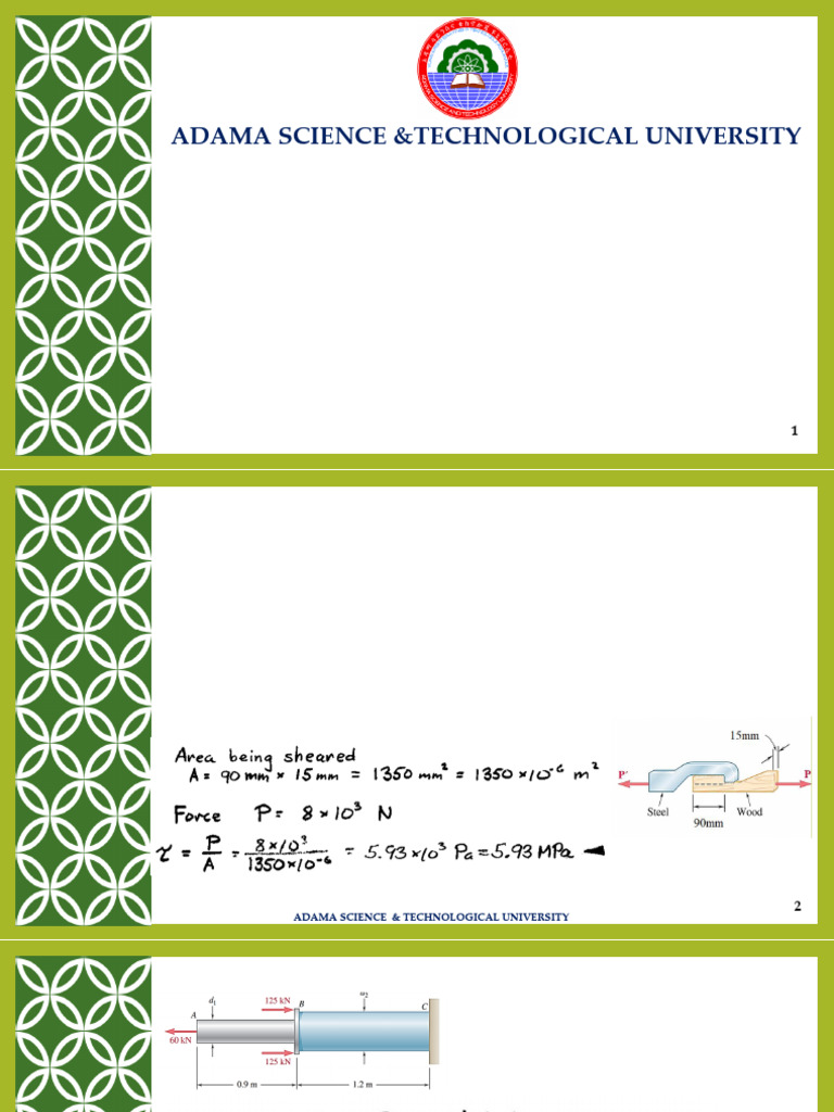Som 1 Unit 1 | PDF | Stress (Mechanics) | Strength Of Materials