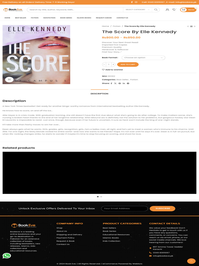 The Score by Elle Kennedy Overview | PDF | Bestseller