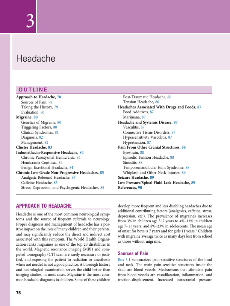 Comprehensive Guide to Headaches | PDF | Headache | Migraine