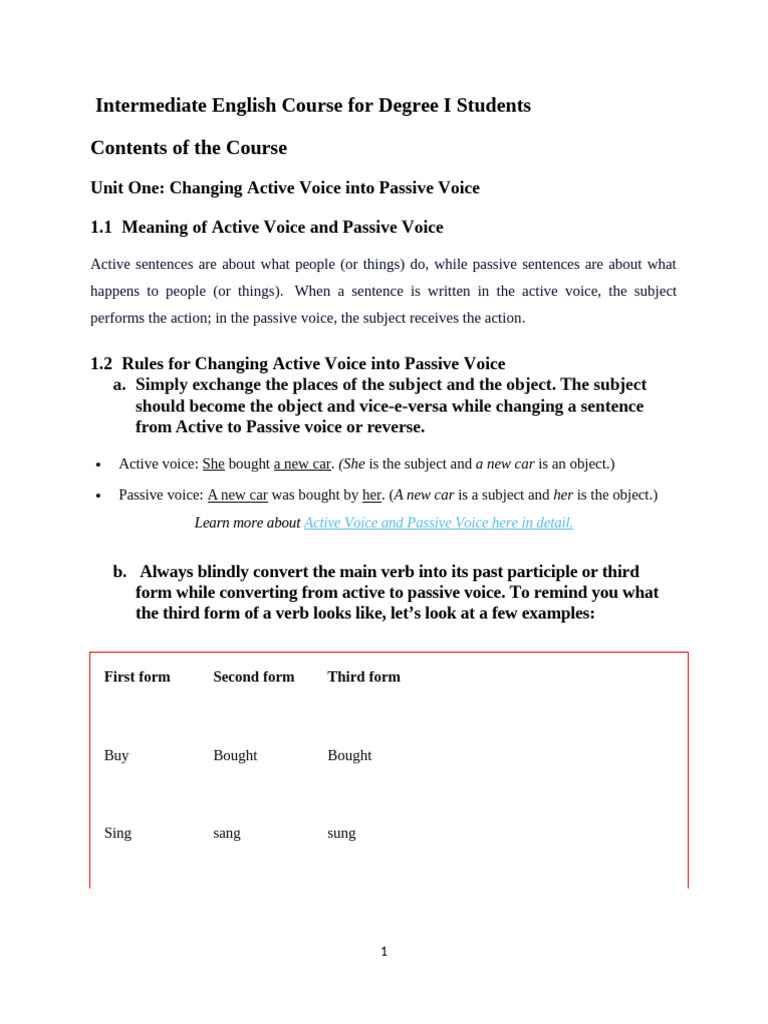 Vipintermediate English Course | PDF | Verb | Subject (Grammar)