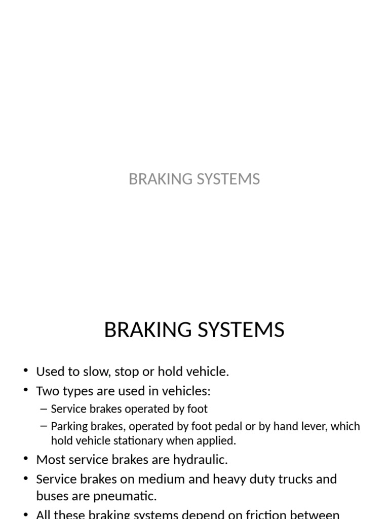 Braking | PDF | Anti Lock Braking System | Brake