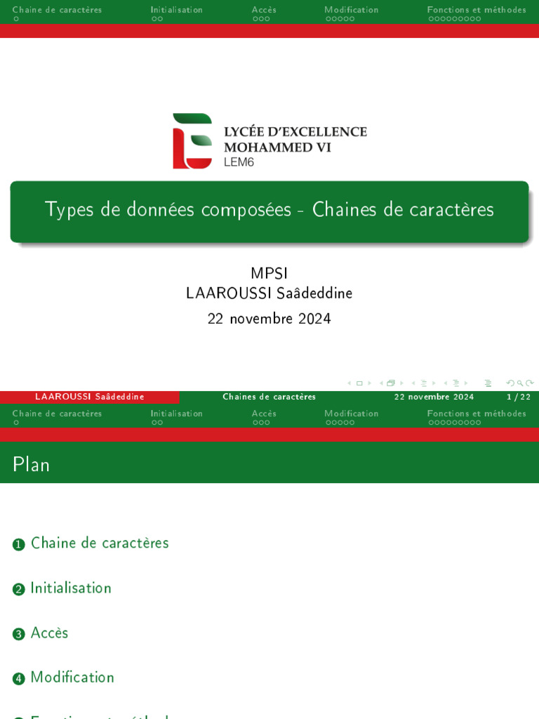 Guide sur les chaînes de caractères en Python | PDF | Chaîne de ...