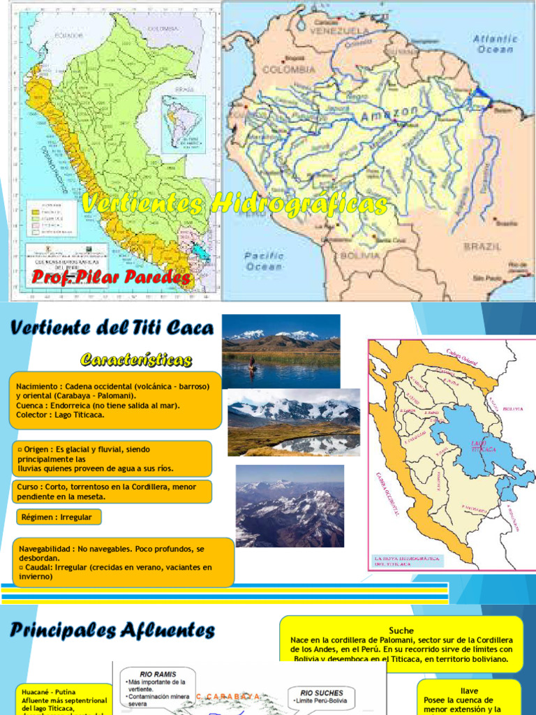 Vertiente del Titicaca: Ríos y Cuencas | PDF | Río | Cuenca de drenaje