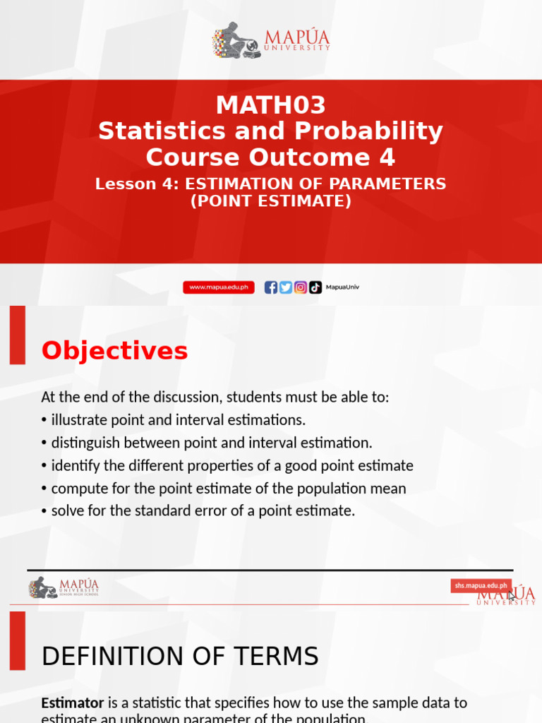 Point Estimation in Statistics | PDF | Estimator | Bias Of An Estimator