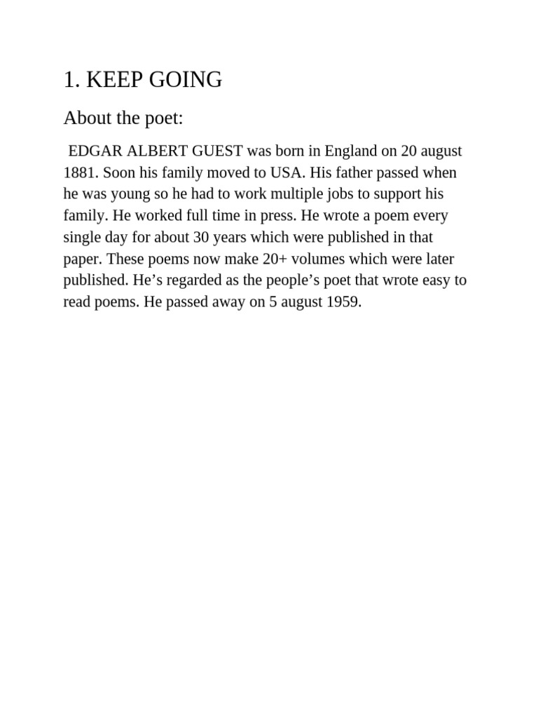 Edgar Albert Guest: The People's Poet | PDF