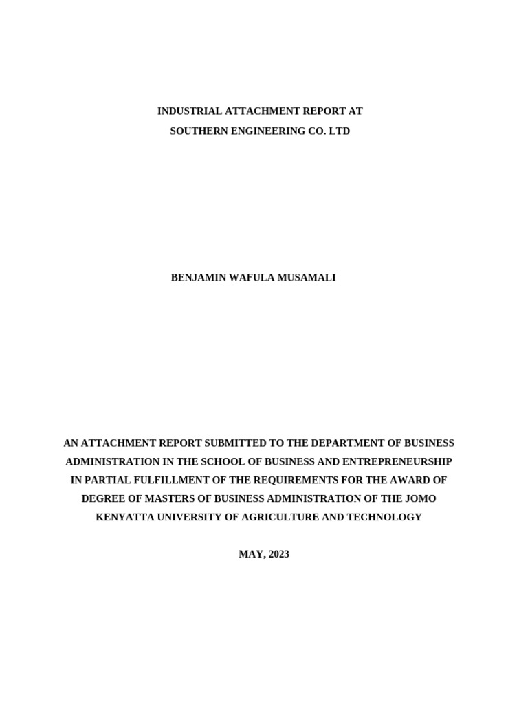 Industrial Attachment Report at SECO | PDF | Safety | Deep Foundation