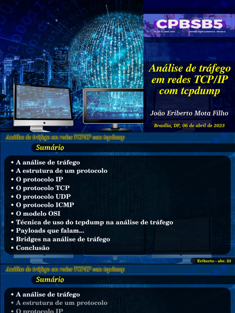 Análise de Tráfego em Redes TCP/IP | PDF | Protocolo de controle de ...