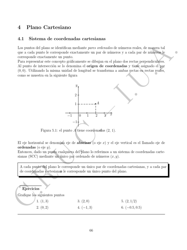 04 Plano Cartesiano PDF Sistema De Coordenadas Cartesianas Pendiente