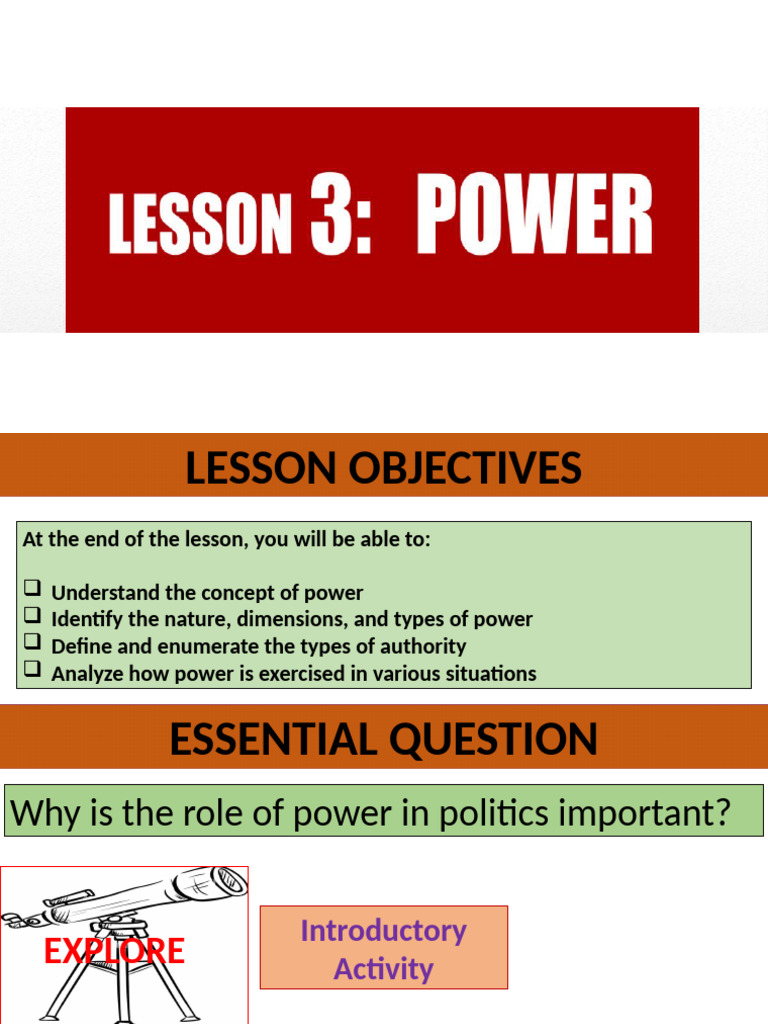 POLGOV2024 Presentation 3 | PDF | Power (Social And Political) | Persuasion