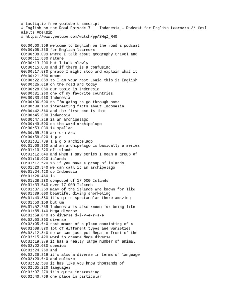 Tactiq Free Transcript ppA8HqZ - R40 | PDF | Orangutan | Indonesia