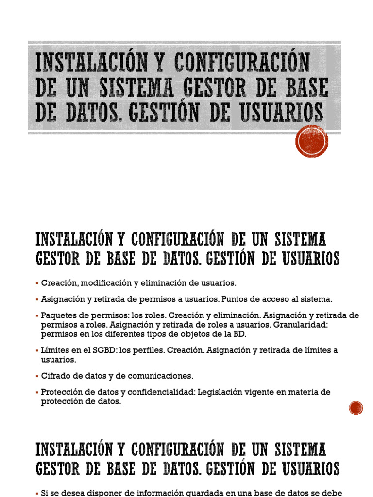 Configuración de Usuarios en MySQL | PDF | SQL | Mi sql