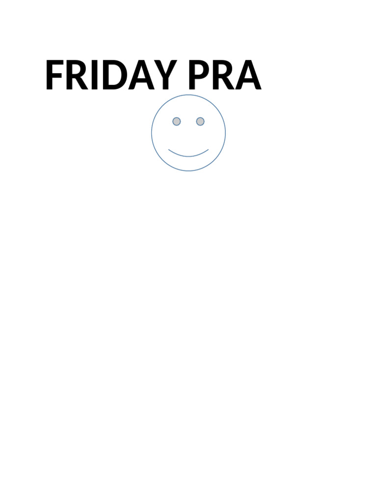 Friday Pra | PDF