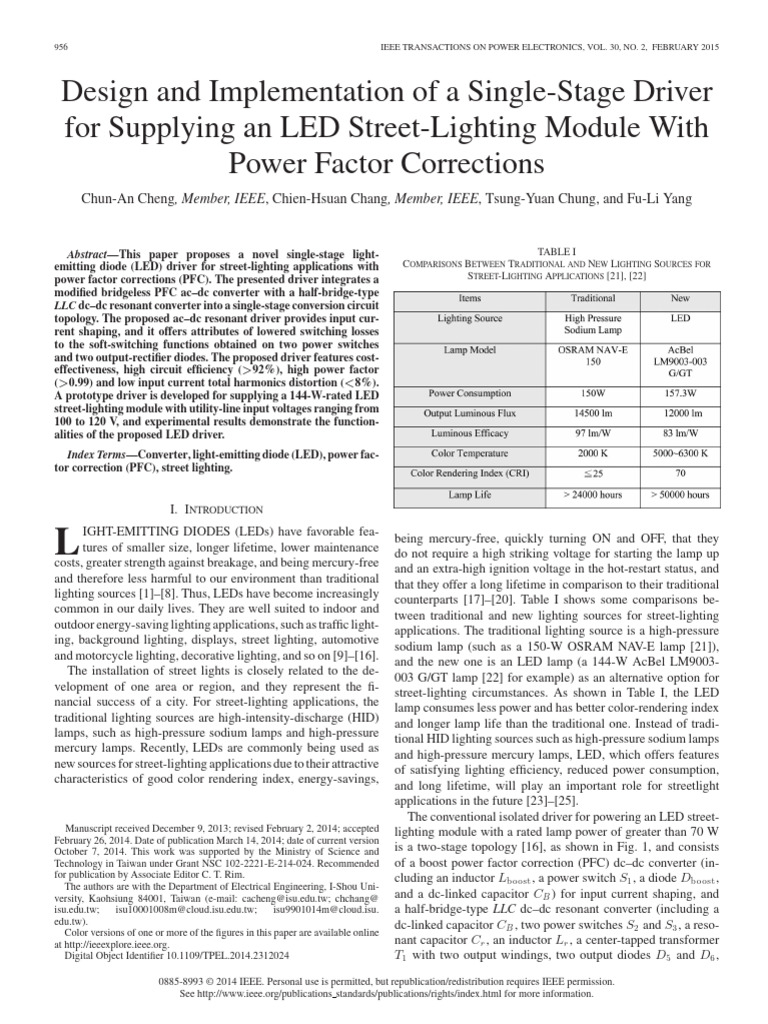 6) Design and Implementation of A Single-Stage Driver For Supplying An ...