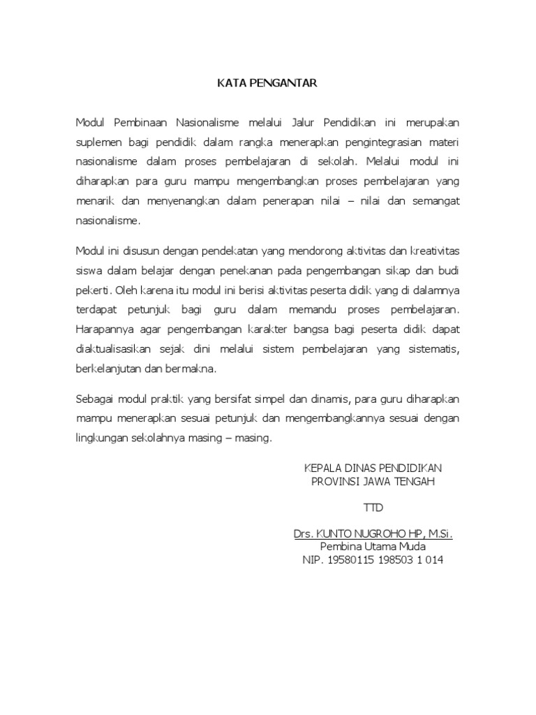 Kata Pengantar Modul
