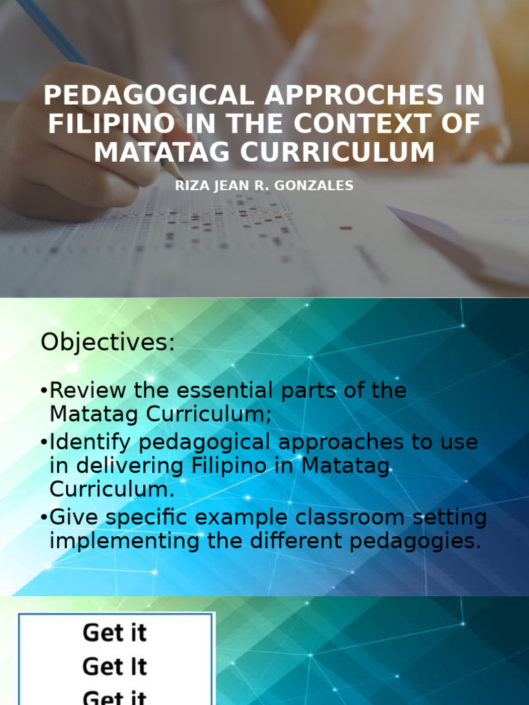 Pedagogical Approaches in Matatag Curriculum | PDF