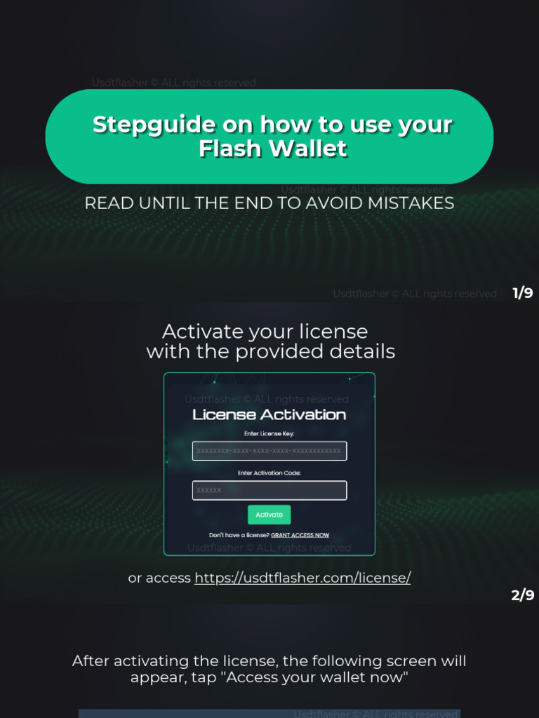 How To Use Your Flash Wallet | PDF | Fee | Financial Technology