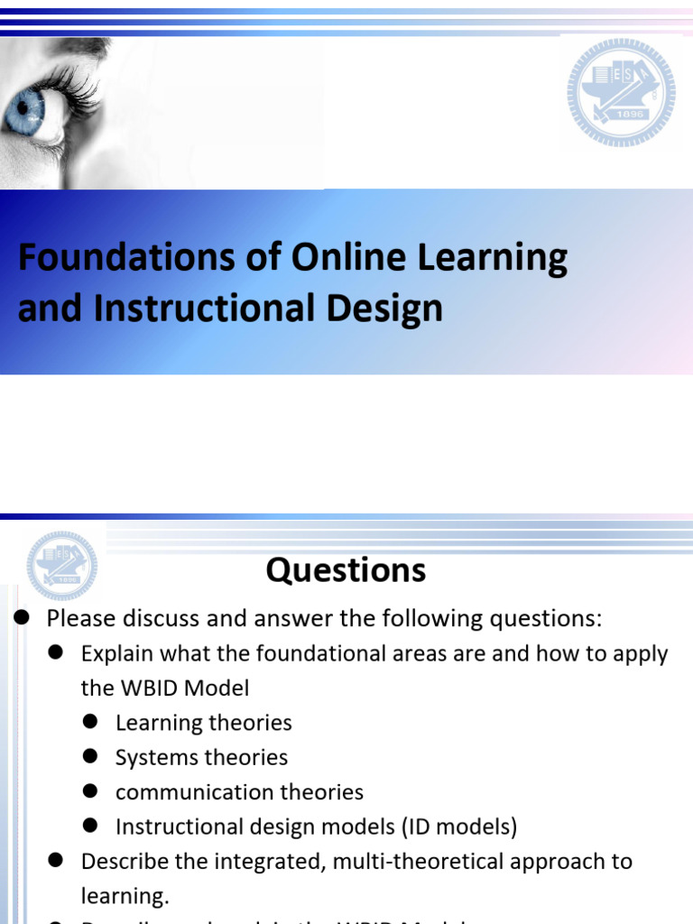 2 - Foundations of Online Learning | PDF | Instructional Design | Learning