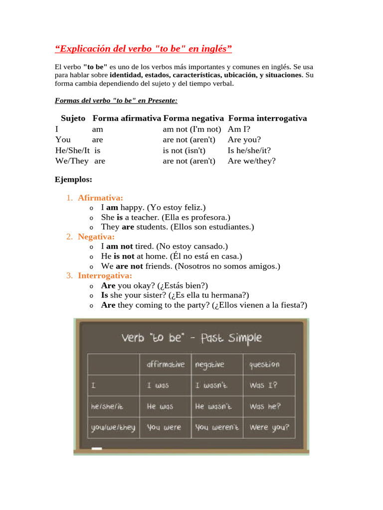 Explicación del verbo | PDF