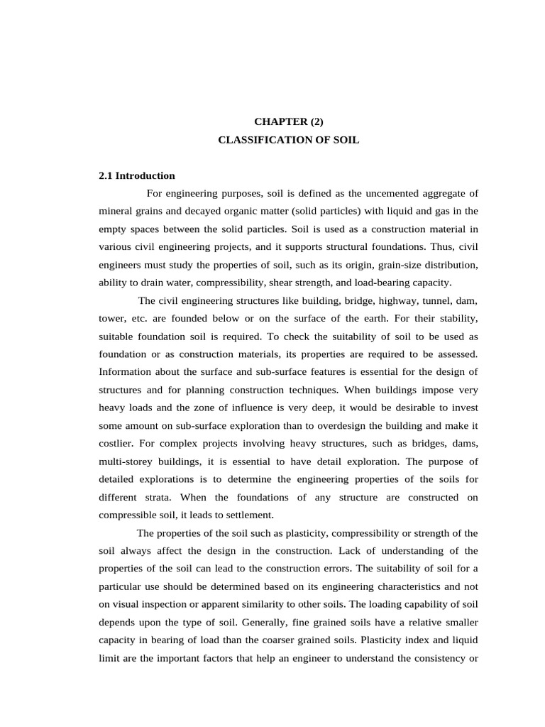 Chapter 2 SOIL | PDF | Soil | Plasticity (Physics)