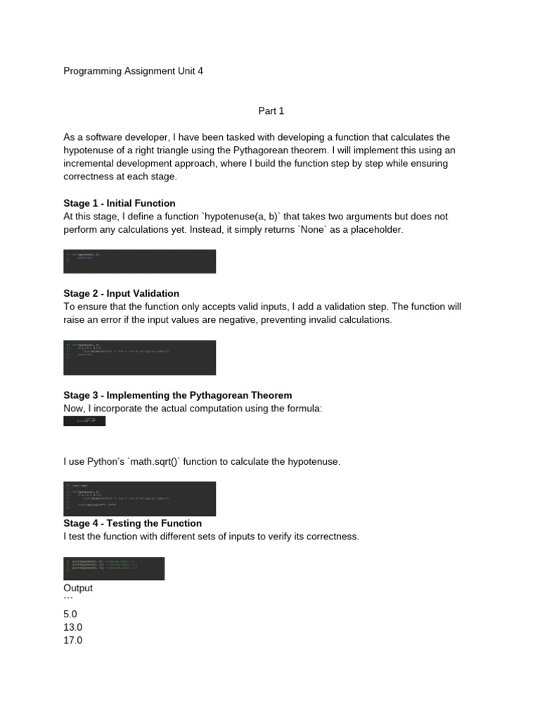 Incremental Development in Python Functions | PDF | Computing ...