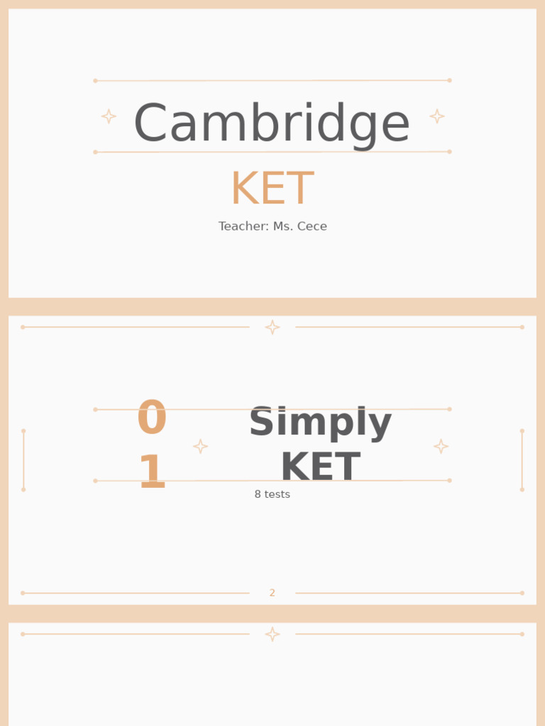 Cambridge KET - F1 - Practice Tests - Week 30 | PDF