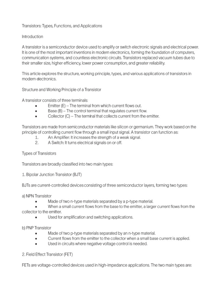 Transistor Pdf