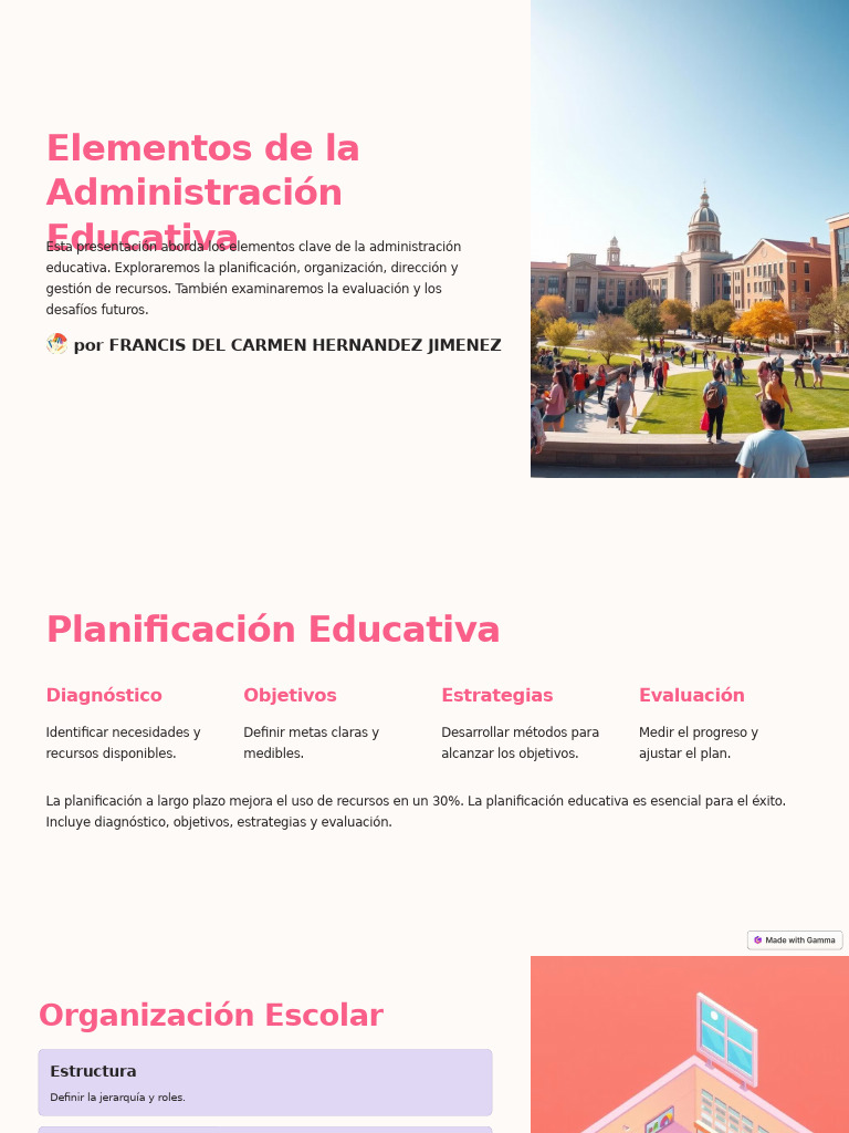 Claves de la Administración Educativa | PDF | Planificación | Gestión ...