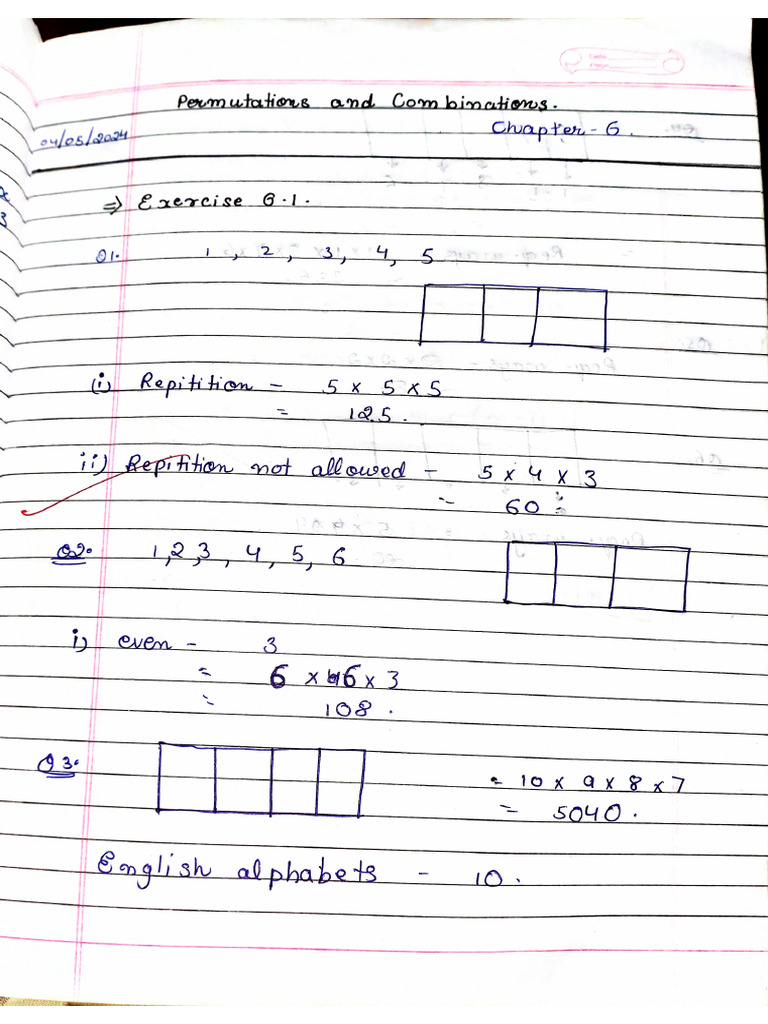 Maths 6 Chapter | PDF